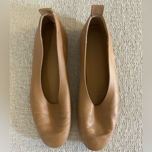 Everlane Tan Leather Flats